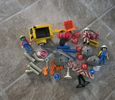 Playmobil Construction Bundle Road Signs Figures and Accessories #1