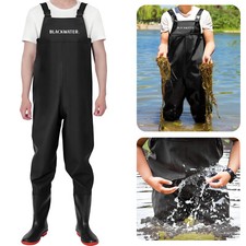 PVC WADERS BLACK FLY FISHING