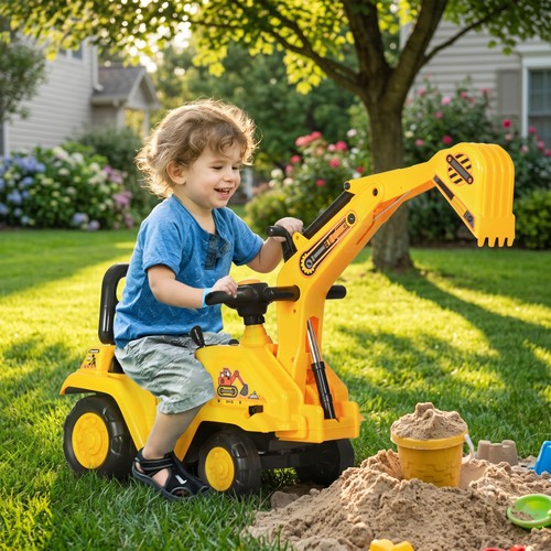 Kids ride on tractor - kids,