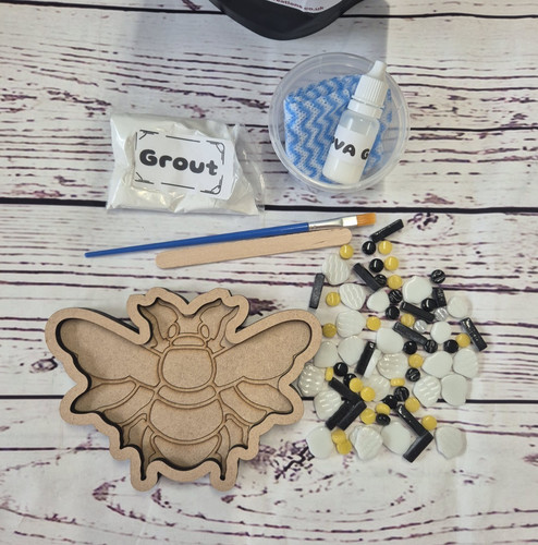 Bee mosaic craft kit - mosaic,