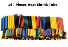164 Pcs Heat Shrink Tubing Heatshrink Wire Cable Tube Sleeving Sleeve Wrap 