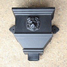 Cast Iron Style PVCu PLASTIC Downpipe Bath Hopper Lion RECTANGLE 105/75 SPOUT
