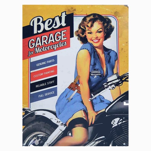 Best garage retro metal tin - best,