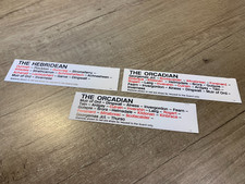 British Rail Carriage Label Replica Magnets - Scottish Region 3 Variants