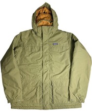 Patagonia Men's XL Olive Hooded Jacket Nylon Polyester Lined Winter