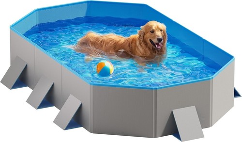 Foldable dog pool sturdy - dog, round
