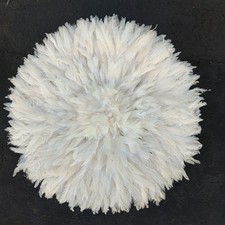 18"White Traditional Feather