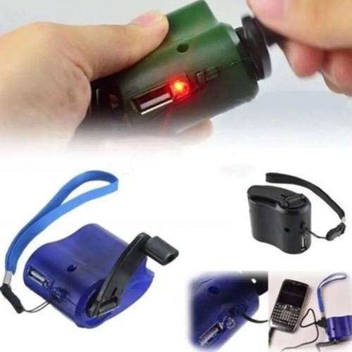 Portable hand crank power bank - hand,