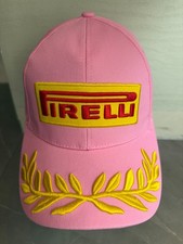 Pirelli Embroidered Men's Casual Curved Brim Adjustable Baseball Hat Cap Pink