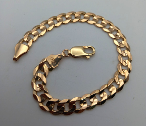 375 solid 9ct yellow gold - 9ct, 8"