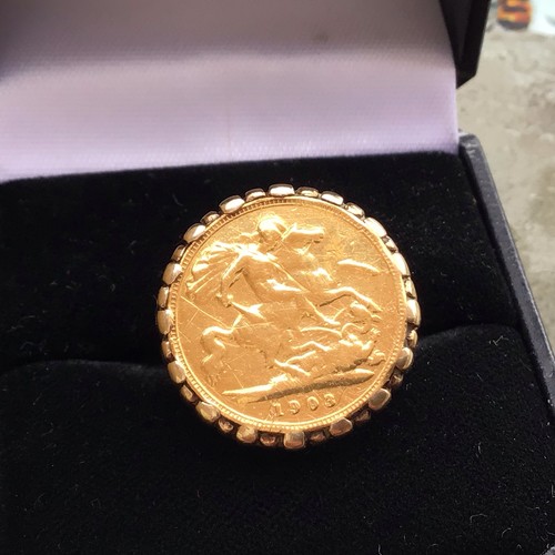 Vintage 22ct gold half - 22ct,