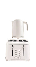 Cream Retro 4 Slice Toaster