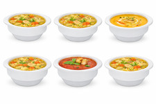 Soup Bowls White Porcelain