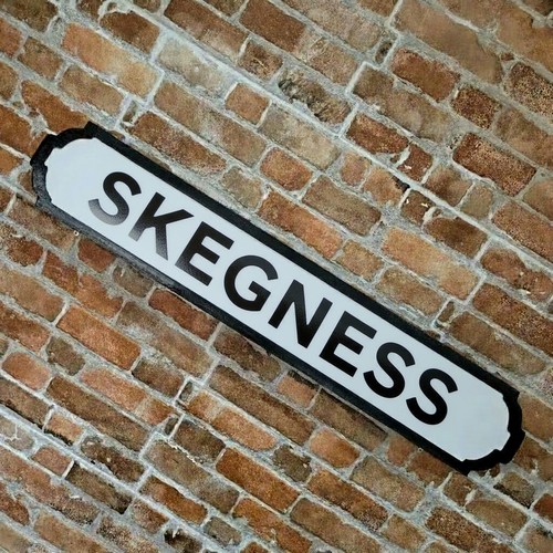 Skegness sign wooden - wooden, faux