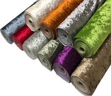Glitz Crushed Velvet Fabric Premium Quality Soft Material Upholstery Cushion
