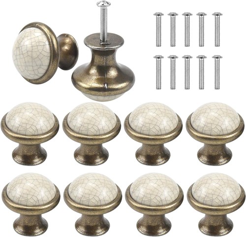 Vintage 10pcs ceramic round - vintage,