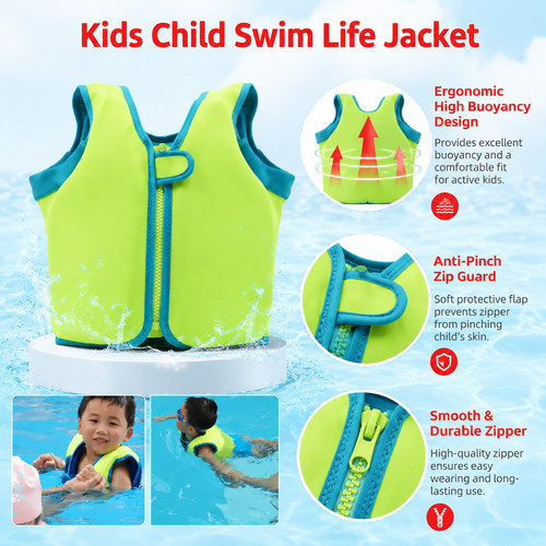 Child swim life jacket soft - child,