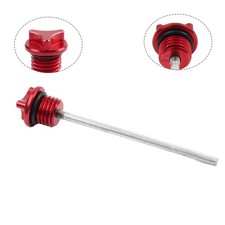 Red CNC Engine Oil Dipstick