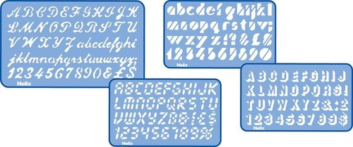 Helix font letter number - letter, &