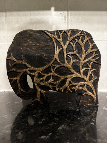 Large brown wooden - large, decorative