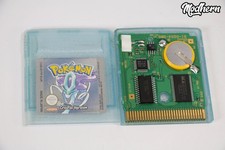 Genuine Pokemon Crystal Cart - Nintendo Game Boy Color - New Battery Fitted