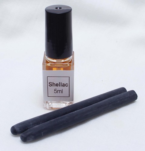 Shellac and latex ink sac - and,