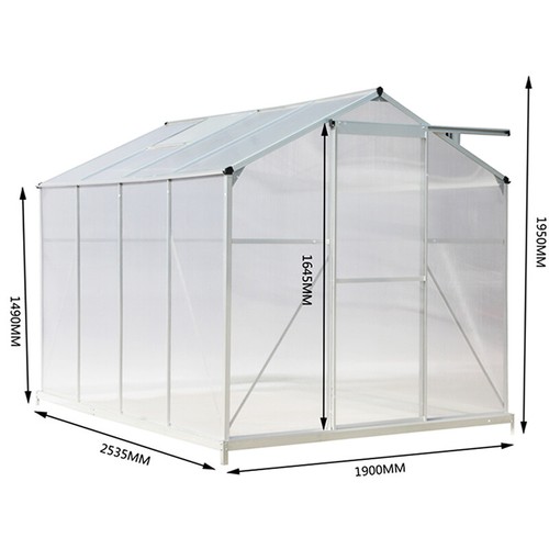 Greenhouse 4x6 6x6 8x6 10x6ft - greenhouse, 4x6/6x6/8x6/10x6ft