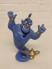 Vintage Disney Japan Genie Lamp Statue Porcelain Ceramic Figurine Aladdin 7”
