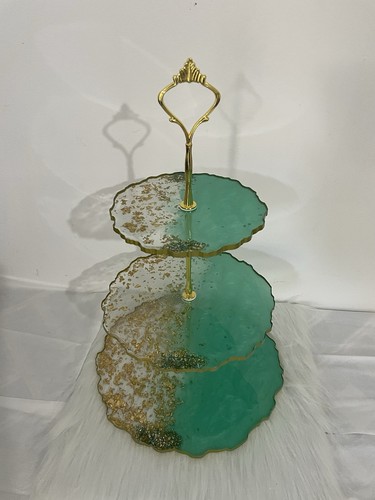 Epoxy resin cake stand - 3, tiers