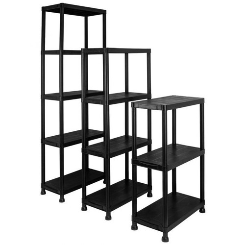 Garage storage shelves - storage, black