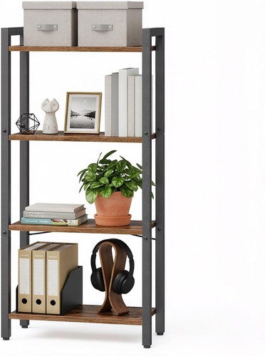 Compact tier bookshelf - 4-tier, with