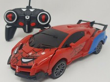 Avengers Infinite War Spiderman Transforming Radio Remote Control Car 360 Stunt