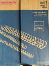 Renz Wire Ring Document Binding Combs A4 2:1 Pitch 23 Loop A4Silver 12.7mm 100Q