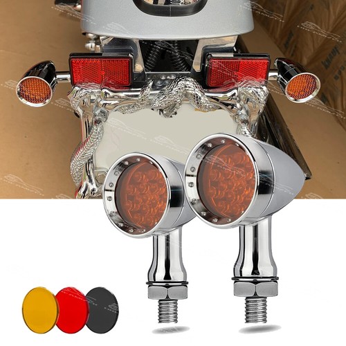Chrome motorcycle led turn - led,