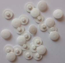 WHITE Confirmat Screw Hex Head