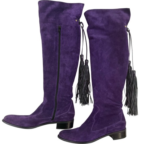 Russell bromley purple suede - purple,