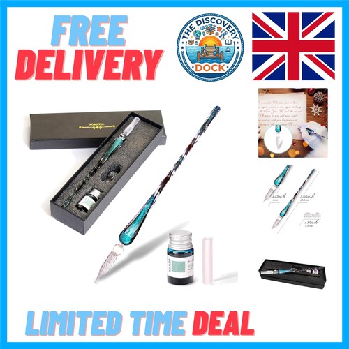 Ambidextrous glass dip pen - ambidextrous,