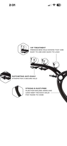 Saris bones bike trunk rack - trunk,