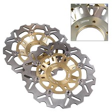 2x Front Brake Disc Rotors For Honda CBR250RR NC22 1990-1999 NSR250RR 1988-1998