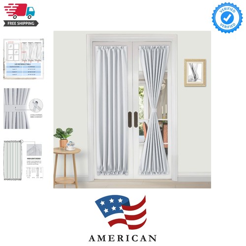 French door curtains - door, –