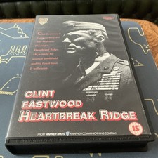Clint Eastwood Heartbreak Ridge VHS BIG BOX EX Rental Video Rare Collectables