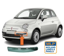 FIAT 500 2008 - 2015 FRONT BUMPER LOWER MOULDING CHROME NS LEFT PASSENGER SIDE
