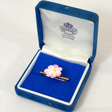 Ainsley Flower Brooch June Rose Bone China Pin Delicate Miniature Pink Flower