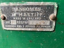 Ransomes mastiff 30" mower