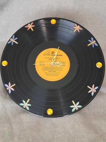 Handmade vinyl record wall - 12",