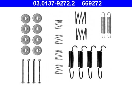 Parking brake shoes kit for - parking,