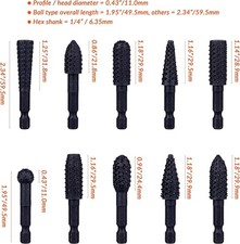 NordWolf 10-Piece Rotary Burr