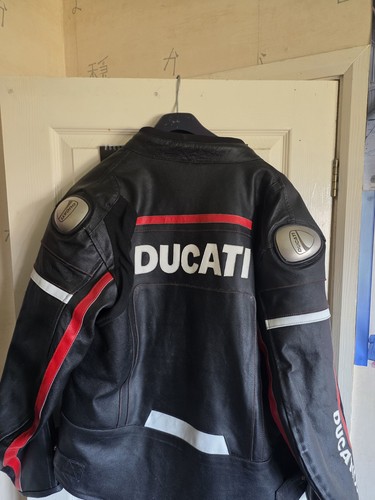 Ducati biker leather jacket - biker,