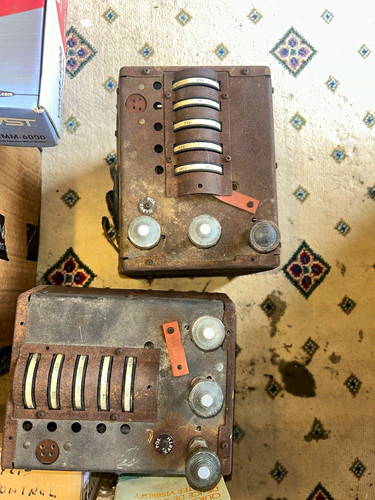 Vintage brown radio part - 2,