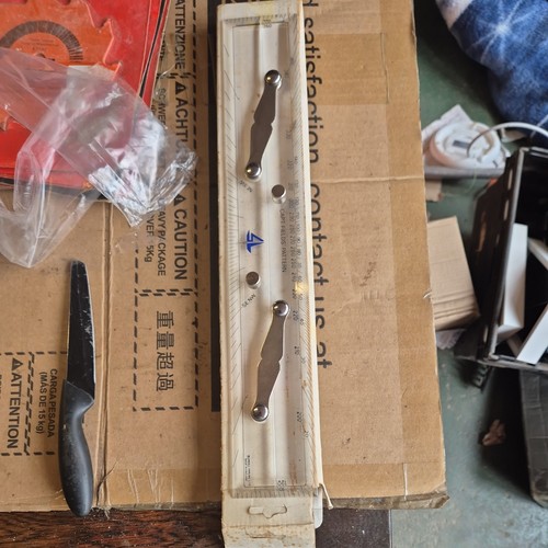 Vintage clear parallel ruler - vintage,